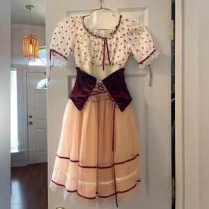Kids Heart Pattern Costume Dress